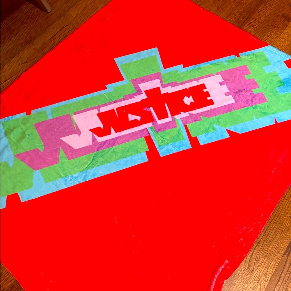 Justin Bieber Justice Tour Blanket